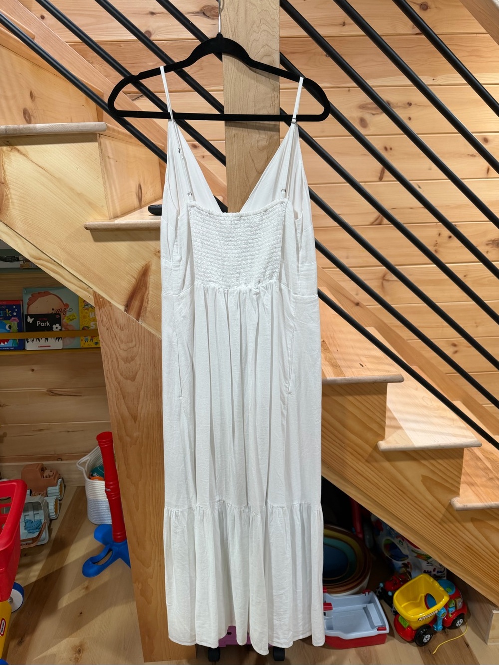 Abercrombie & Fitch White Button-Front Maxi Dress - Picture 2 of 3